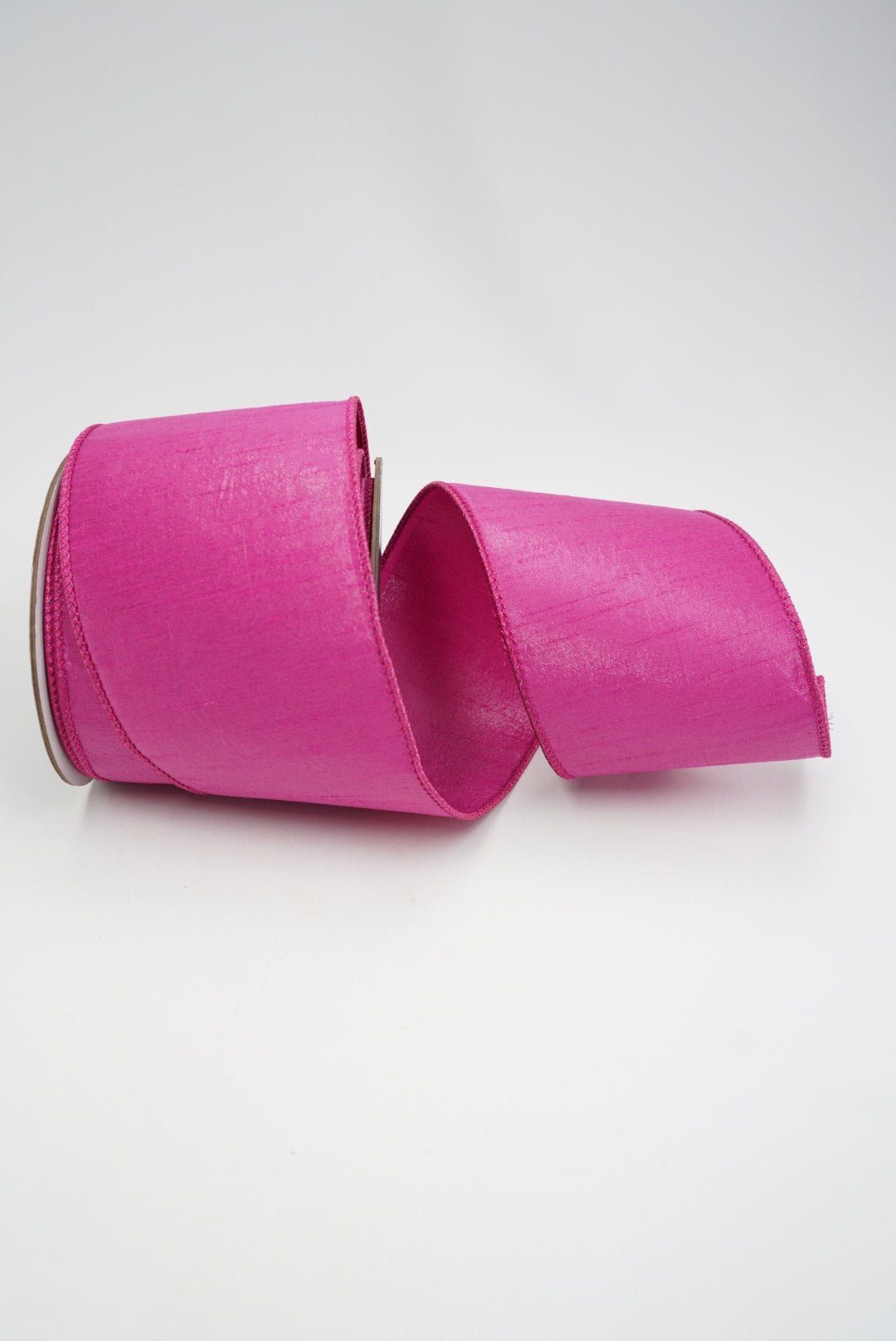 Farrisilk Hot Pink Silky Sheen Wired Ribbon - 4" - Greenery MarketWired RibbonSR156-15