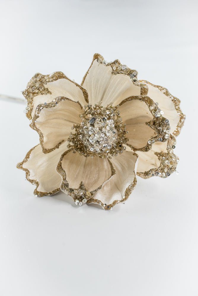 Farrisilk Ivory Victorian Magnolia Stem - 10" - Greenery MarketCF045-62