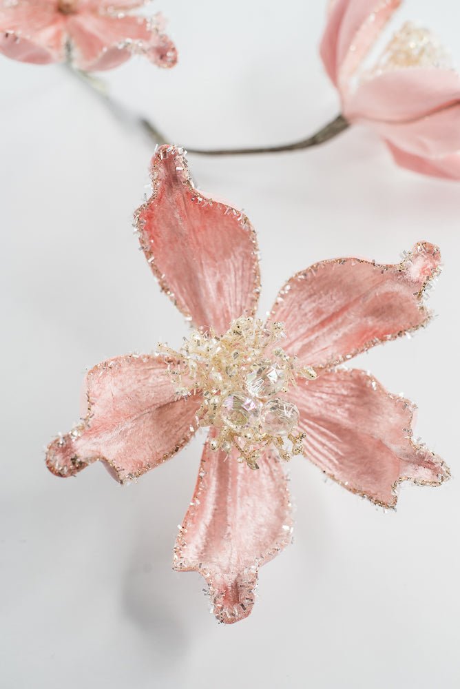 Farrisilk Light Pink Mystic Magnolia Spray - 26" - Greenery MarketCF108-14