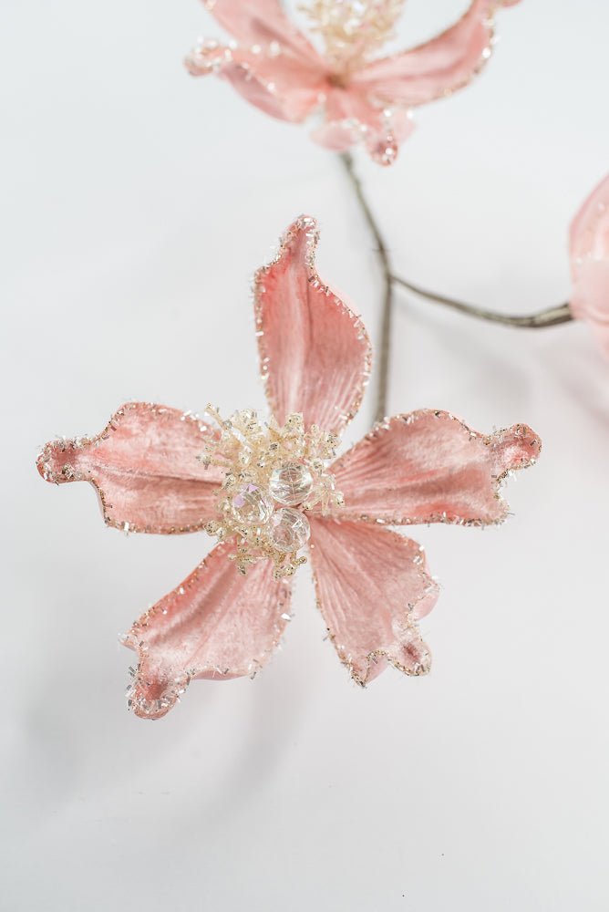 Farrisilk Light Pink Mystic Magnolia Spray - 26" - Greenery MarketCF108-14