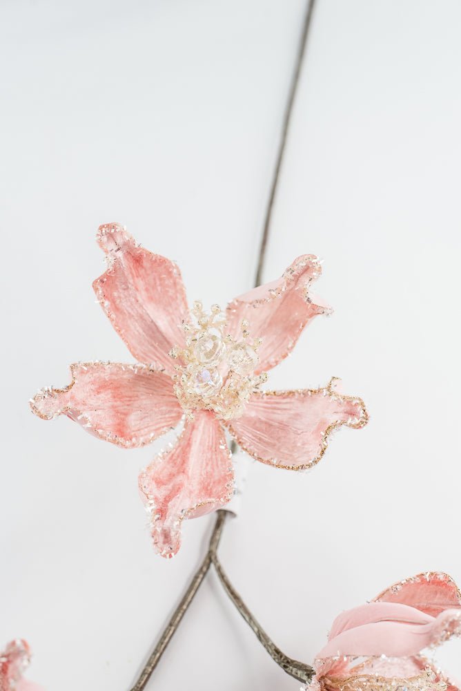 Farrisilk Light Pink Mystic Magnolia Spray - 26" - Greenery MarketCF108-14