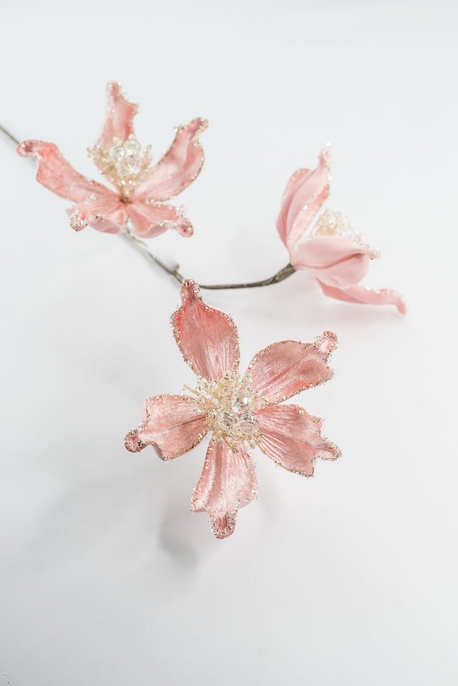 Farrisilk Light Pink Mystic Magnolia Spray - 26" - Greenery MarketCF108-14