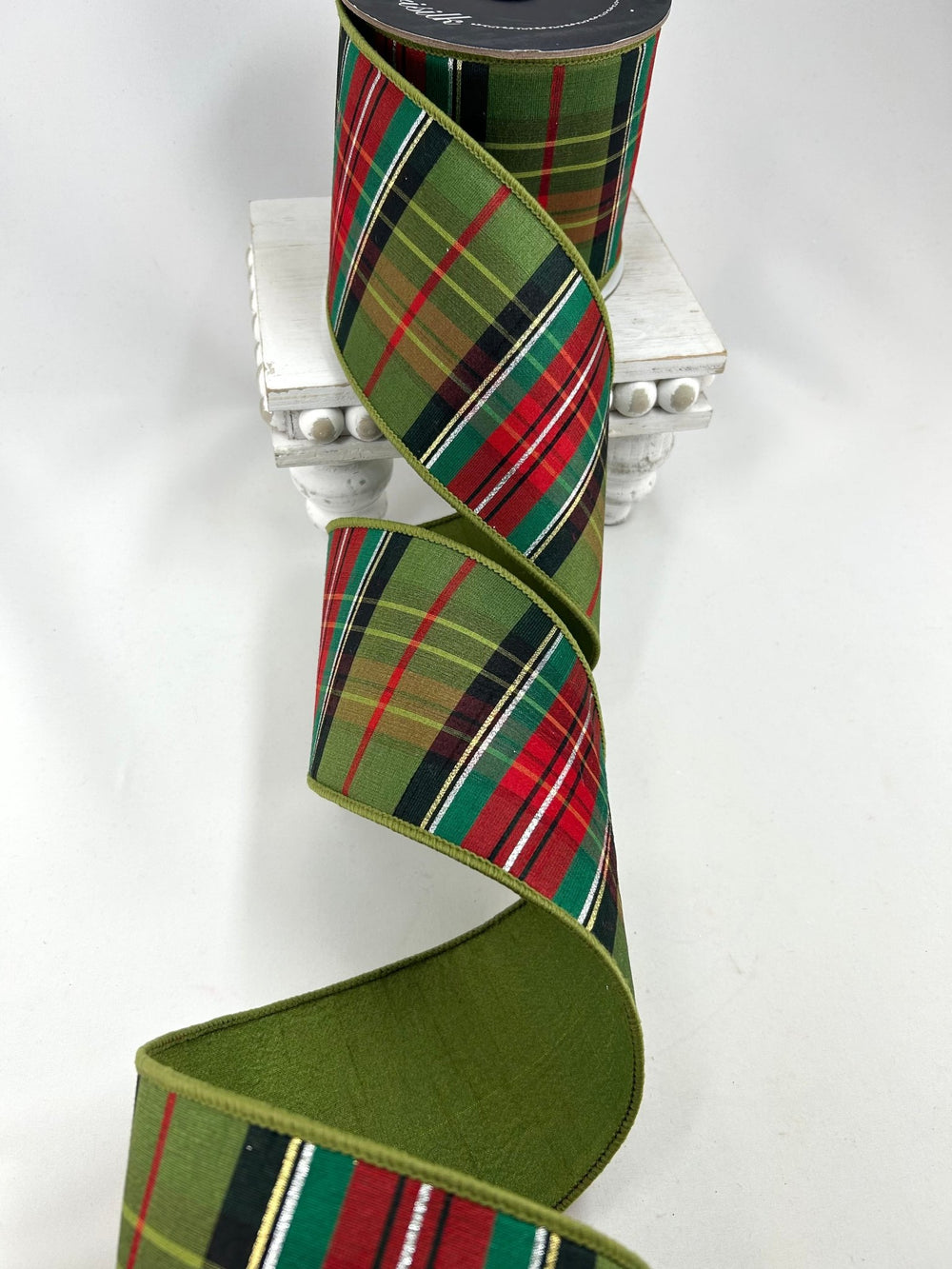 Farrisilk Multi Green Mountain Plaid Wired Ribbon - 4" - Greenery MarketWired RibbonRK928-32