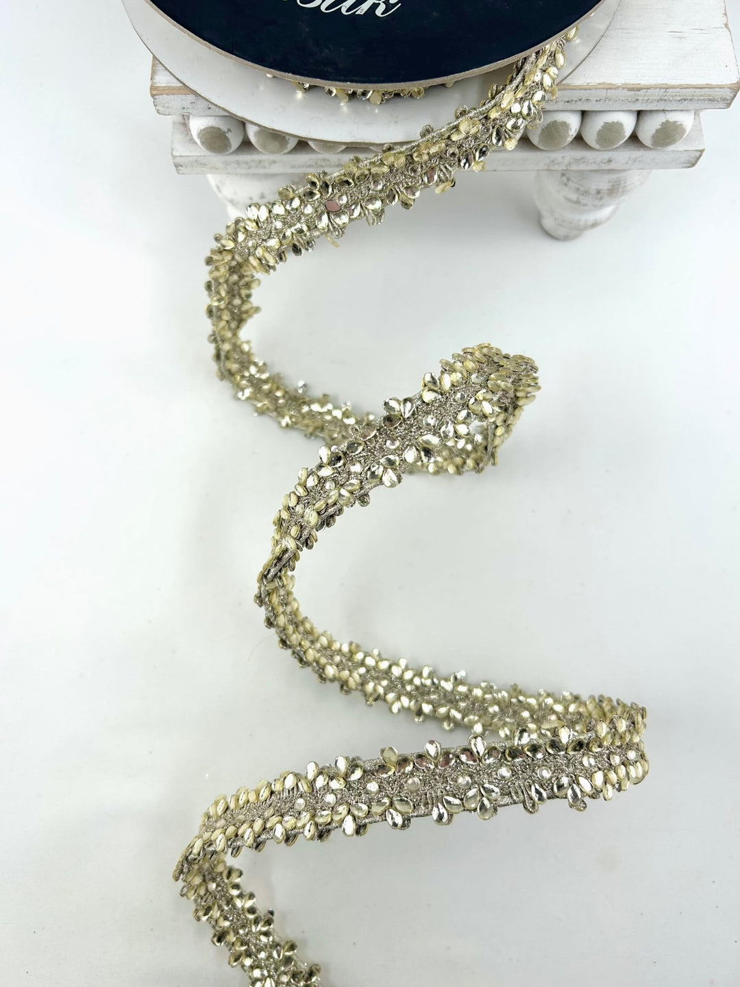 Farrisilk Platinum Double Decadence Wired Ribbon - .75" - Greenery MarketWired RibbonRK883-51