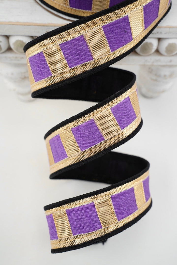 Farrisilk Purple Fantastical Wired Ribbon - 1.5" - Greenery MarketWired RibbonHR063-70