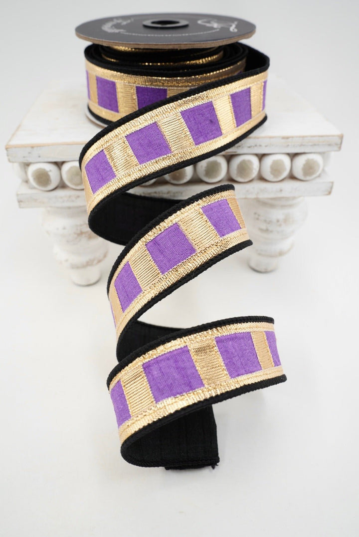 Farrisilk Purple Fantastical Wired Ribbon - 1.5" - Greenery MarketWired RibbonHR063-70