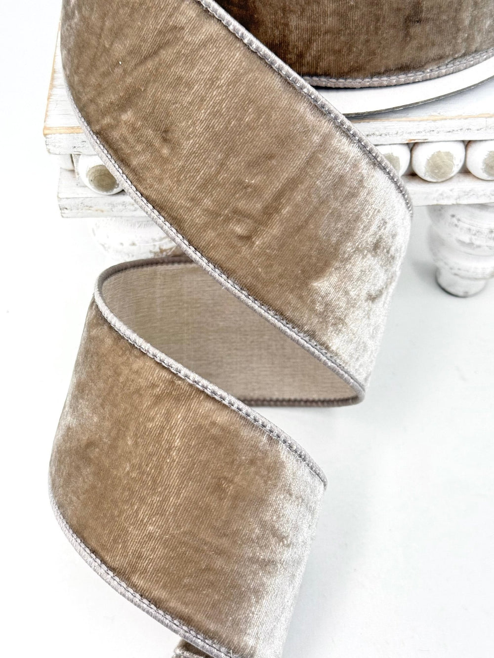 Farrisilk velvet wired ribbon AS IS - 2.5” - Greenery Marketwired ribbonRG803-51