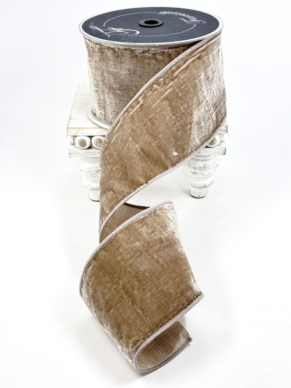 Farrisilk velvet wired ribbon AS IS - 4” - Greenery Marketwired ribbonRG804-51