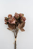 Faux dried mini rose spray bundle - antique orange - Greenery MarketArtificial Flora26243