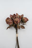Faux dried rose bundle- antique orange - Greenery MarketArtificial Flora26444