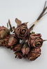 Faux dried rose bundle- antique orange - Greenery MarketArtificial Flora26444