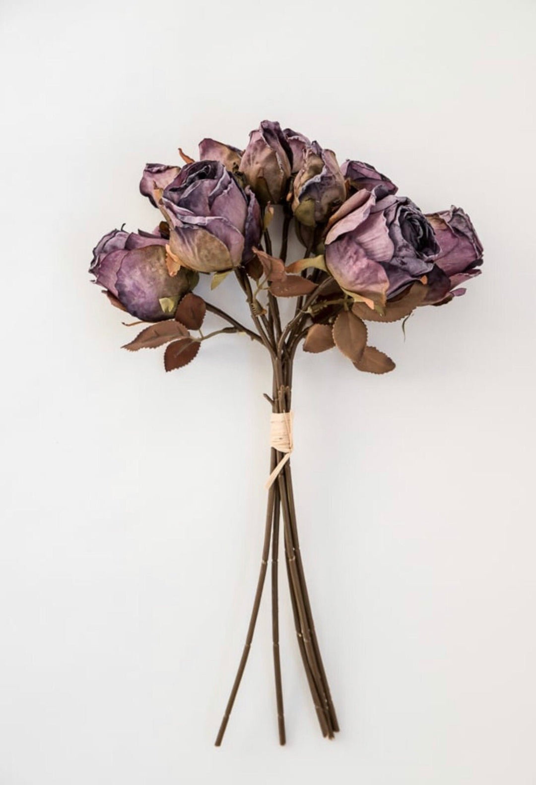 Faux dried rose bundle - purple - Greenery MarketArtificial Flora26445