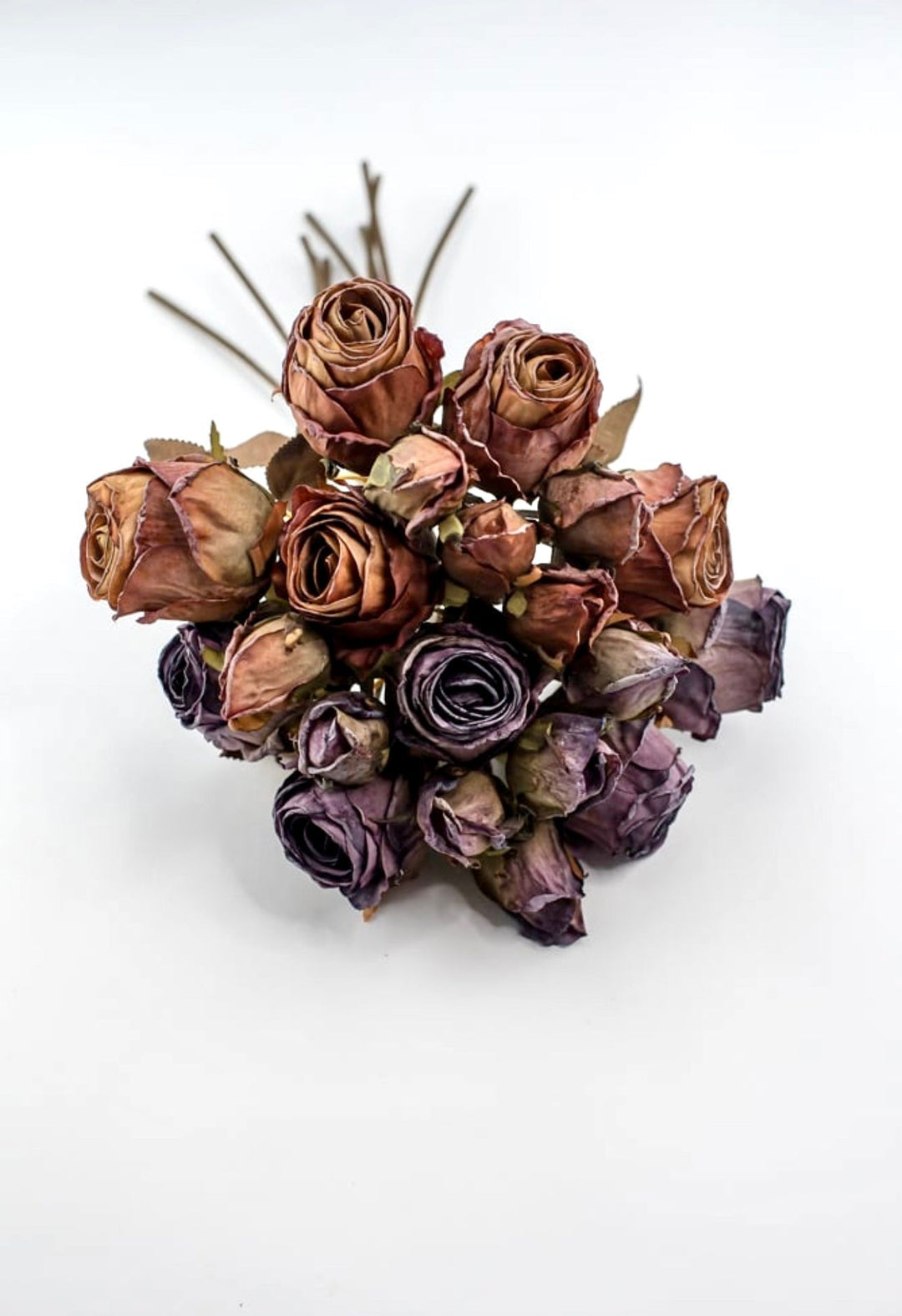 Faux dried rose bundle - purple - Greenery MarketArtificial Flora26445 x 6