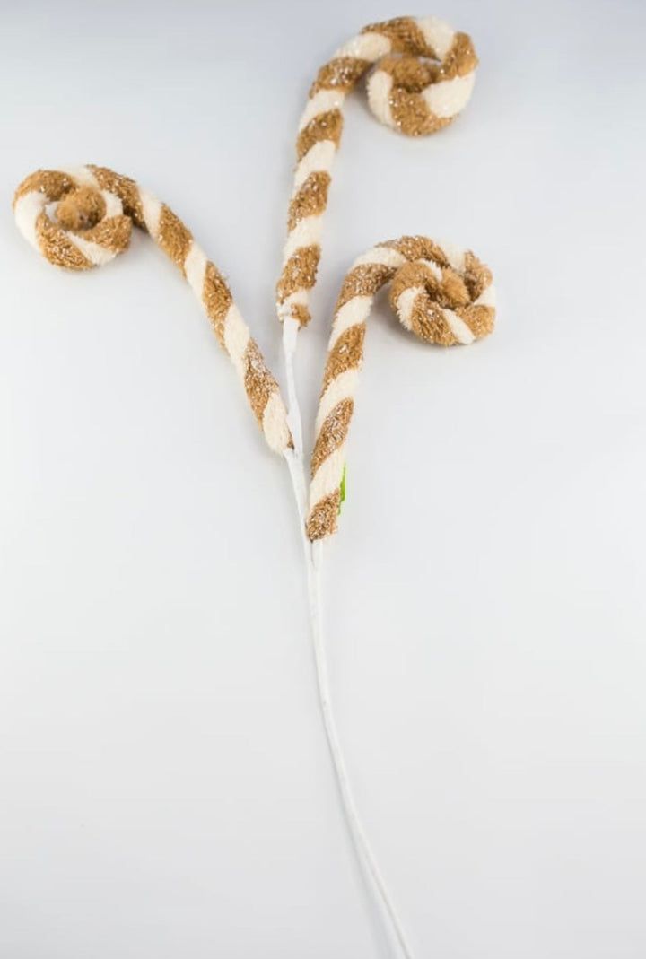 Faux fur curly spray - cream and tan - Greenery MarketSeasonal & Holiday Decorations56935CMBN