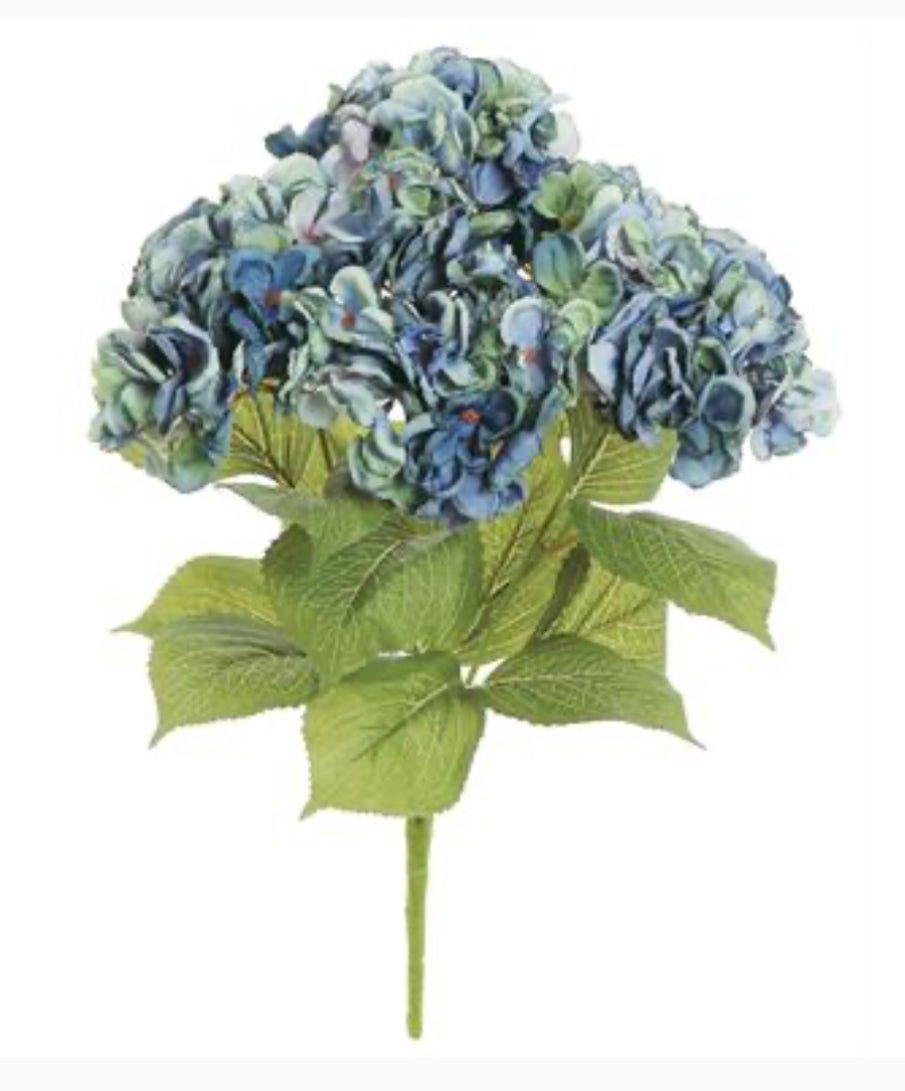 Faux Hydrangea bush - blue - Greenery Marketartificial flowers5948 - B