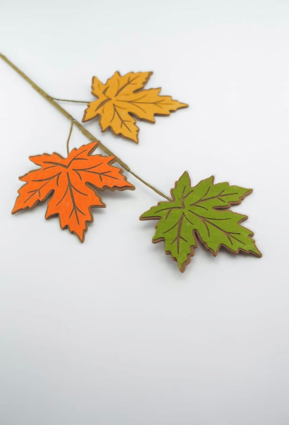 Felt maple leaves spray - Greenery MarketArtificial FloraHA9035