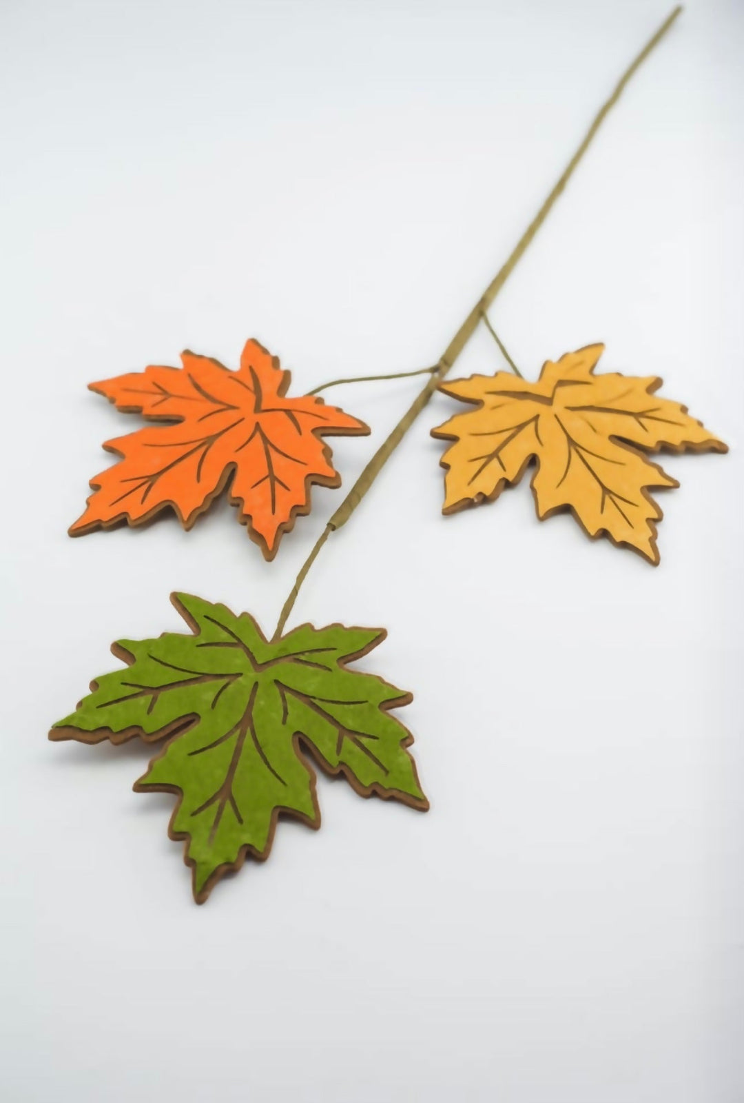 Felt maple leaves spray - Greenery MarketArtificial FloraHA9035