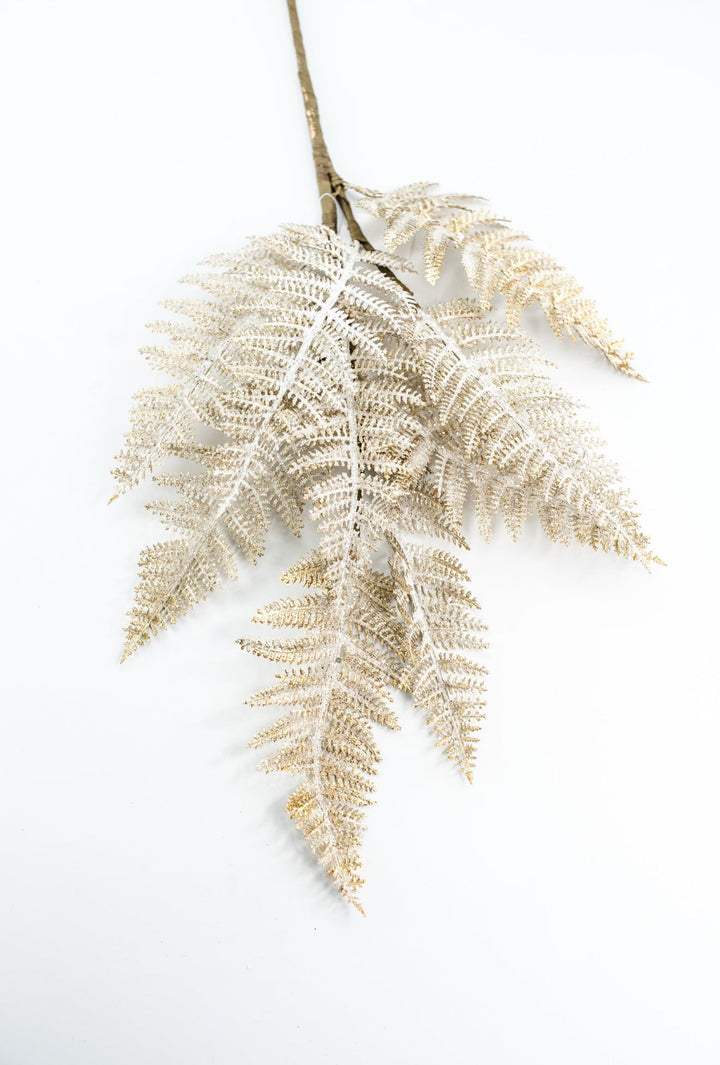 Fern Spray Frost With Gold - Greenery Market32141