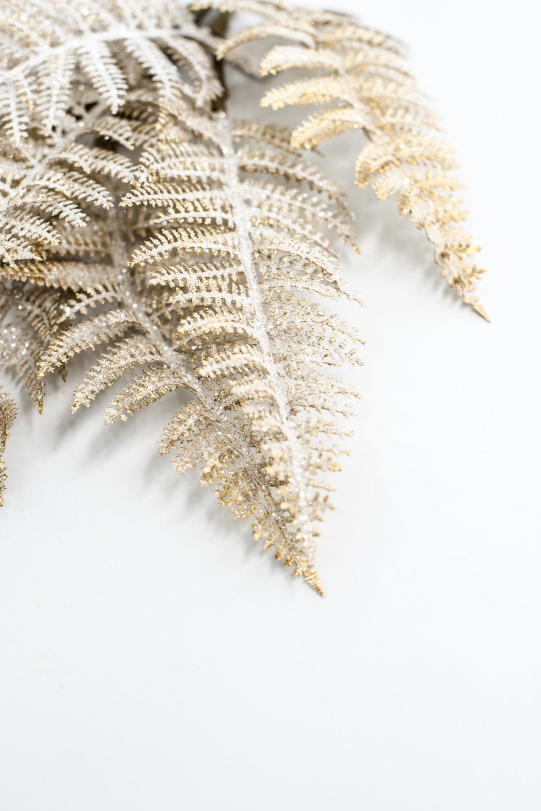 Fern Spray Frost With Gold - Greenery Market32141