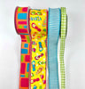 Flip flops yellow, orange, and pink bow bundle x 4 ribbons - Greenery MarketWired ribbon