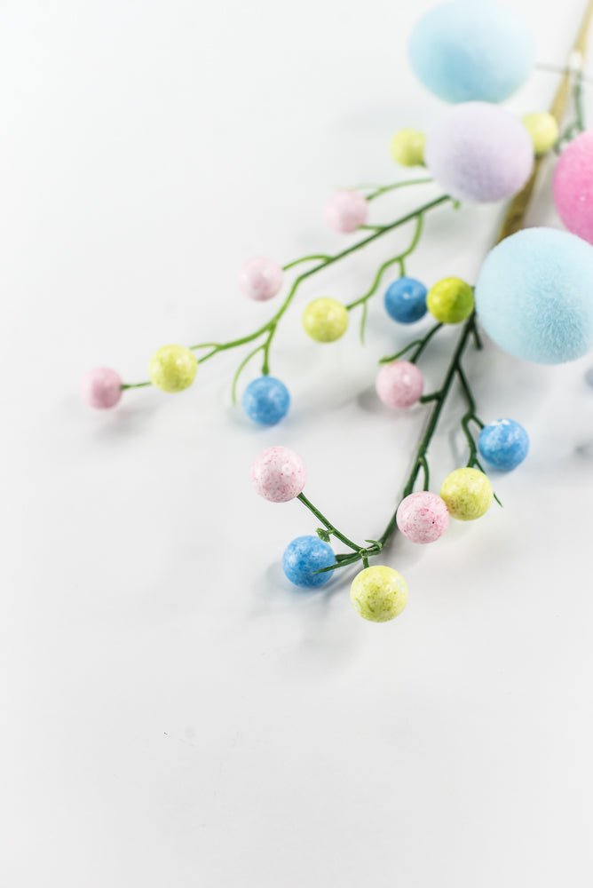 Flocked Easter Eggs Berry Pick - 18" - Greenery Market64001EAS