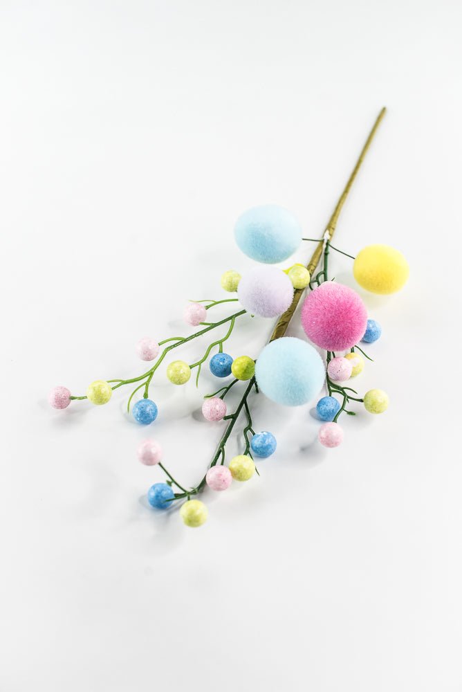 Flocked Easter Eggs Berry Pick - 18" - Greenery Market64001EAS