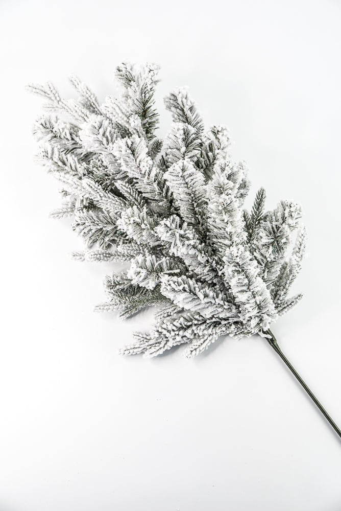 Flocked, Mixed Pine Spray - Greenery Marketgreenery85230