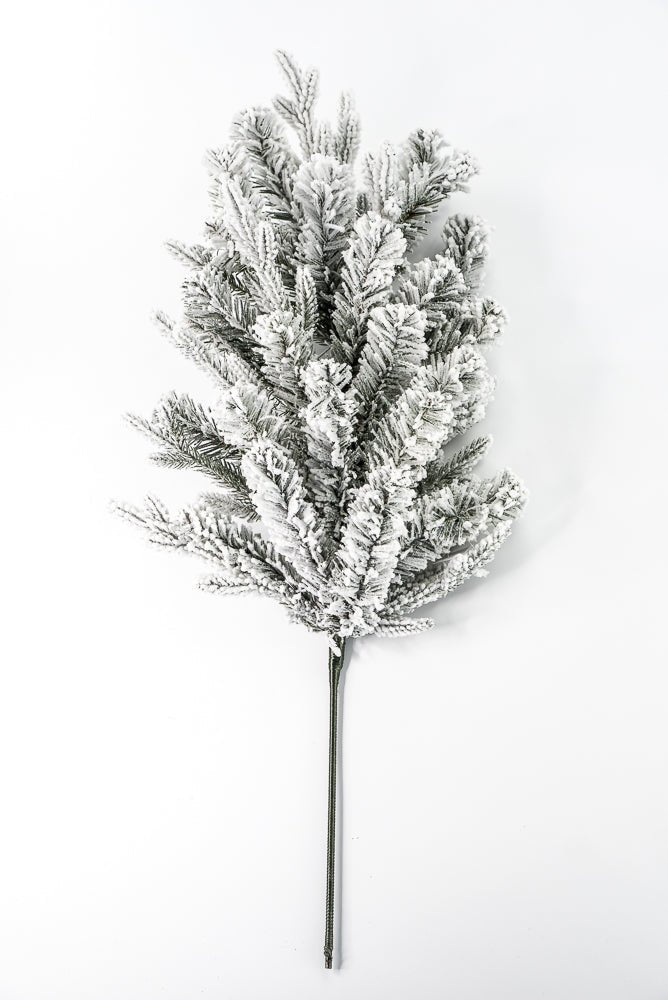 Flocked, Mixed Pine Spray - Greenery Marketgreenery85230
