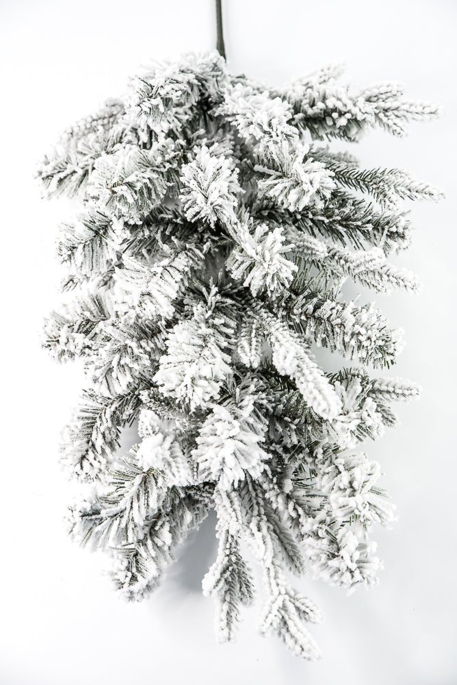 Flocked, Mixed Pine Spray - Greenery Marketgreenery85230