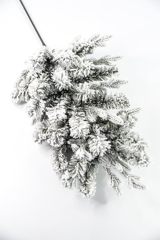 Flocked, Mixed Pine Spray - Greenery Marketgreenery85230