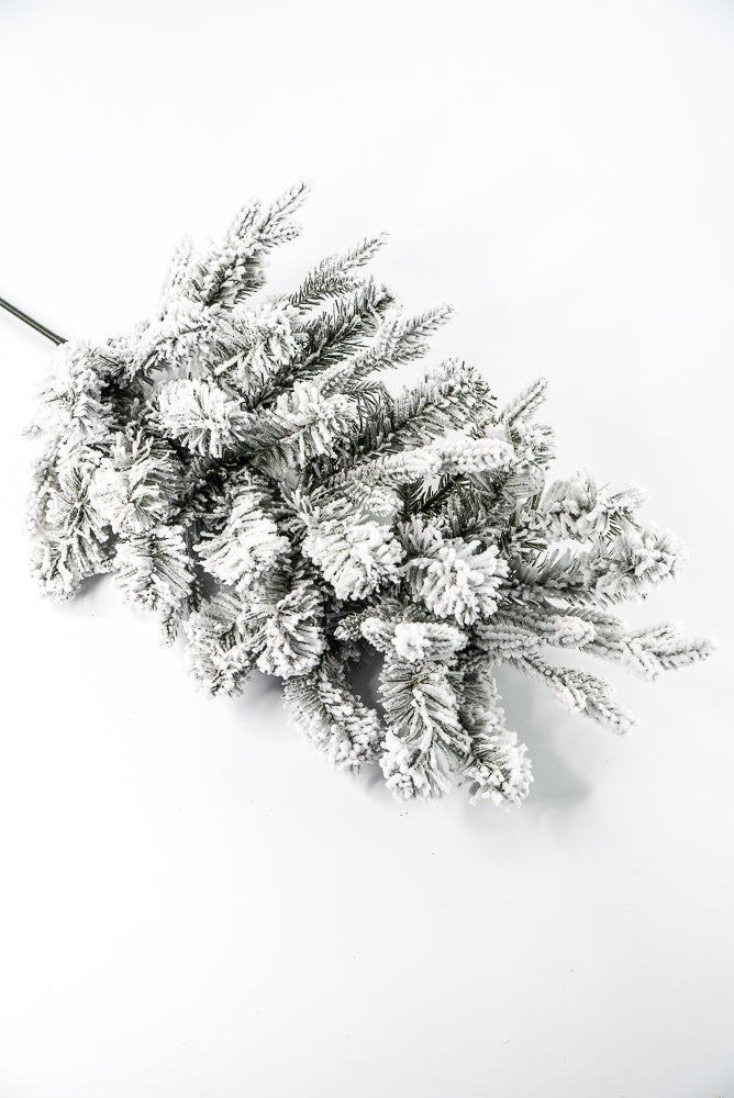 Flocked, Mixed Pine Spray - Greenery Marketgreenery85230