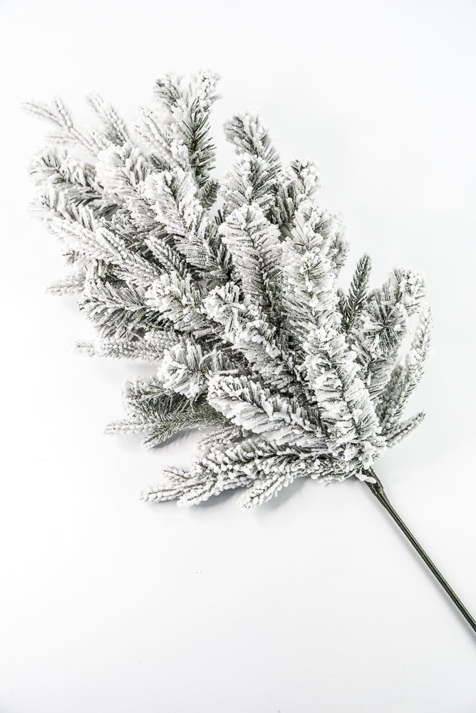 Flocked, Mixed Pine Spray - Greenery Marketgreenery85230