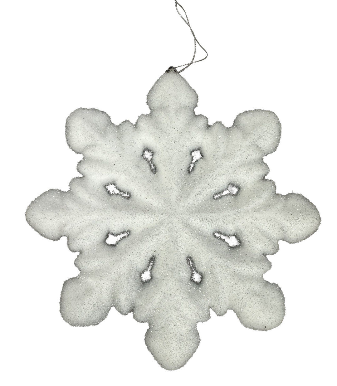 Flocked Snowflake Ornament - Greenery MarketOrnaments85957WT