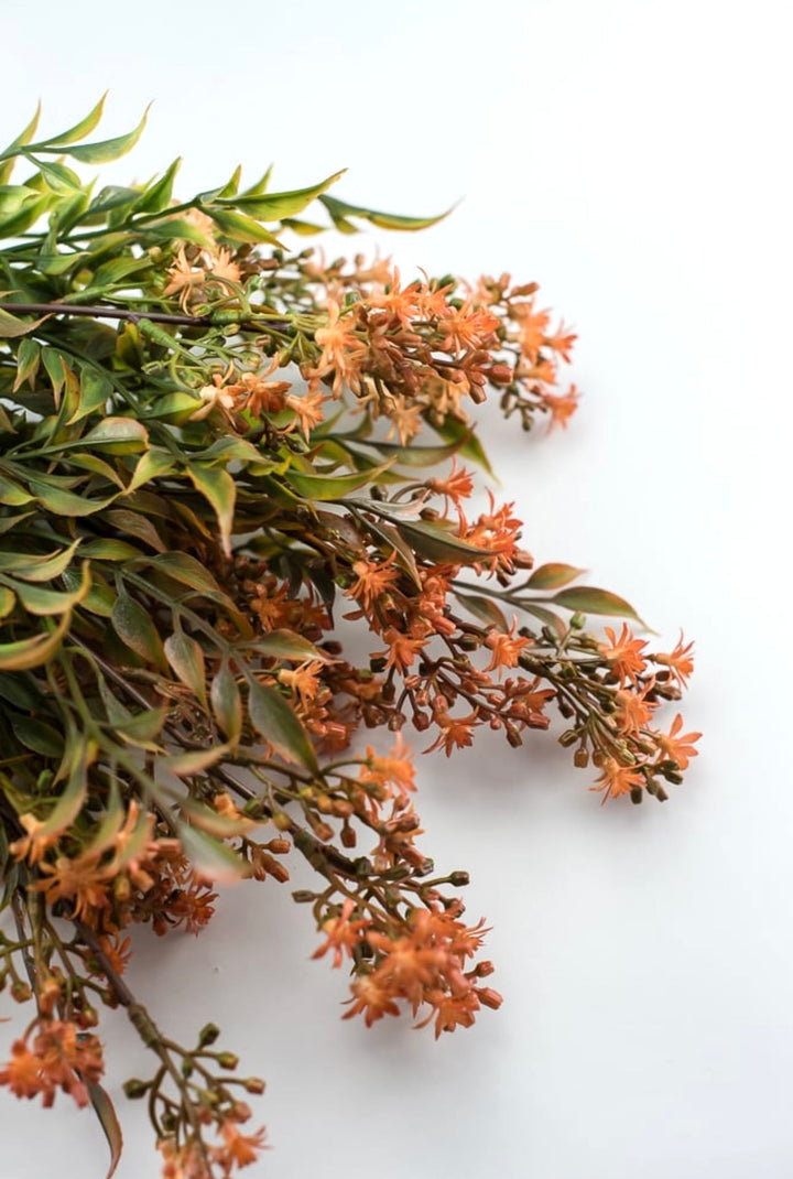 Flower and nandina bundle - rusty orange - Greenery MarketArtificial Flora26355