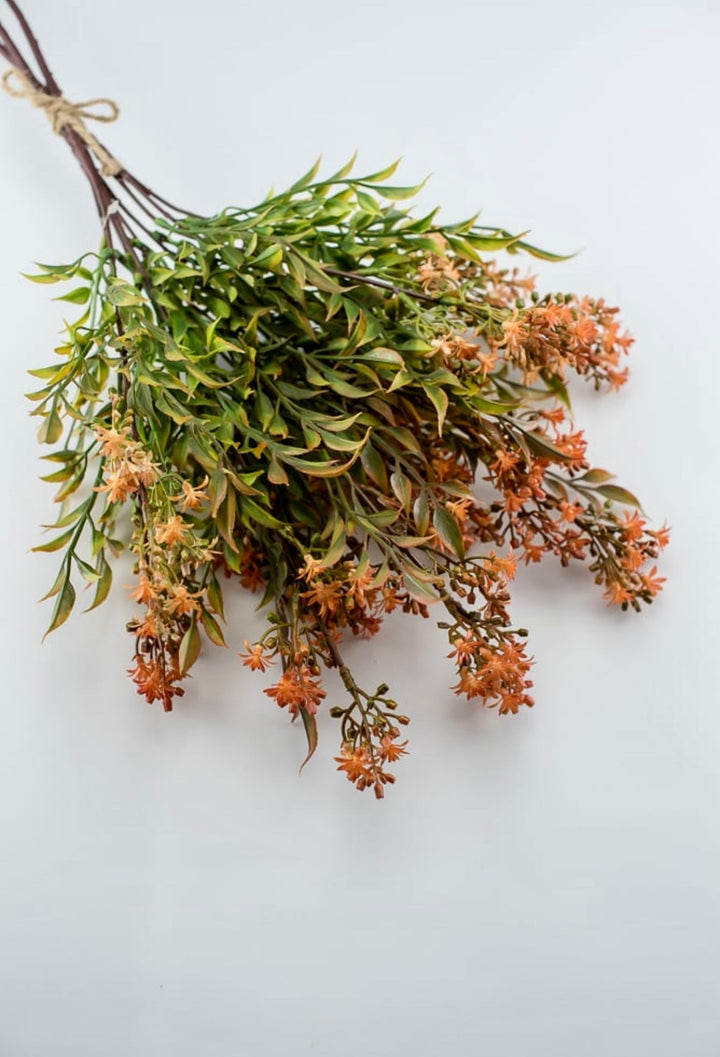 Flower and nandina bundle - rusty orange - Greenery MarketArtificial Flora26355