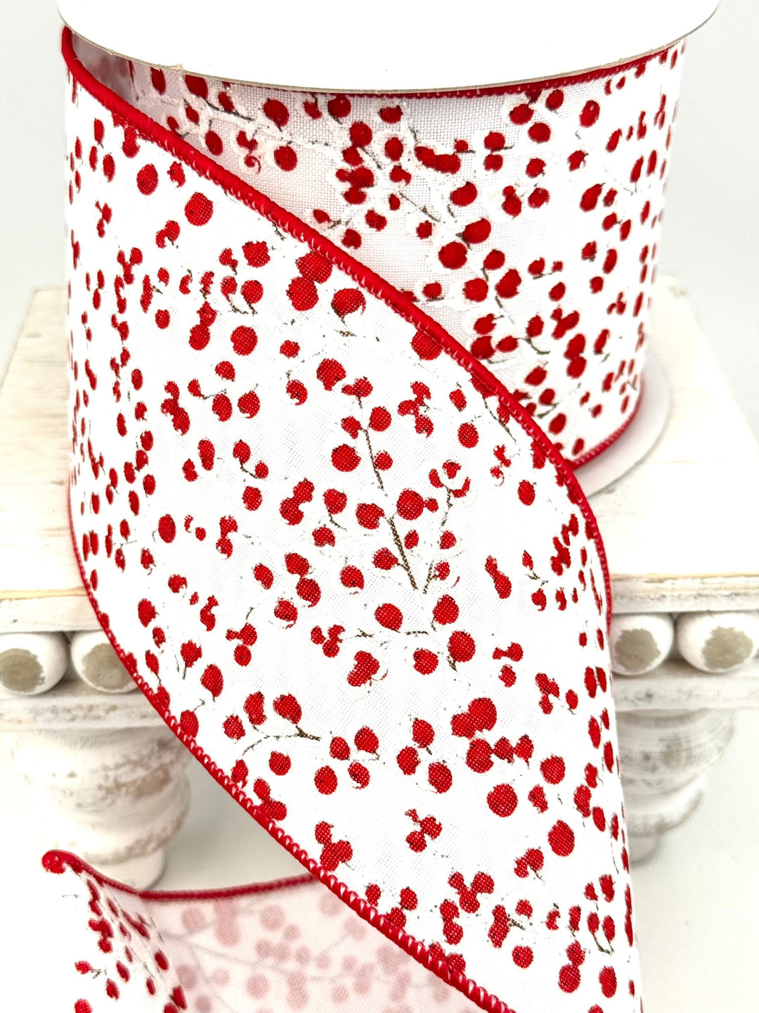 Frosted Berries Farrisilk Wired Ribbon - 4" AS - IS - Greenery MarketRibbons & TrimRA696-57