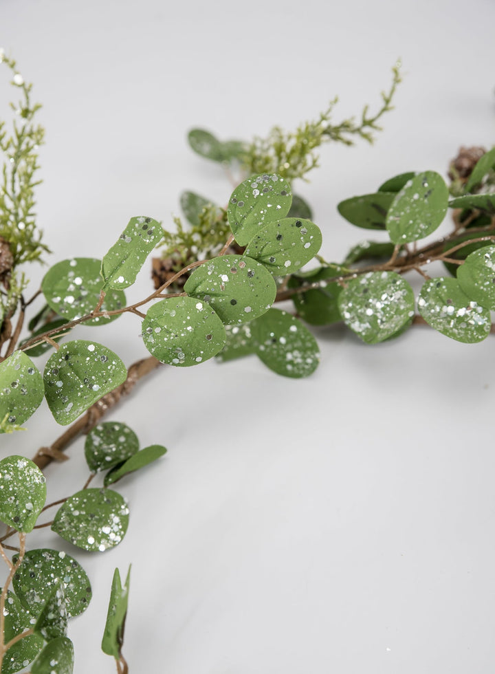 Frosted eucalyptus & cedar garland - Greenery MarketWreaths & GarlandsMTX61926