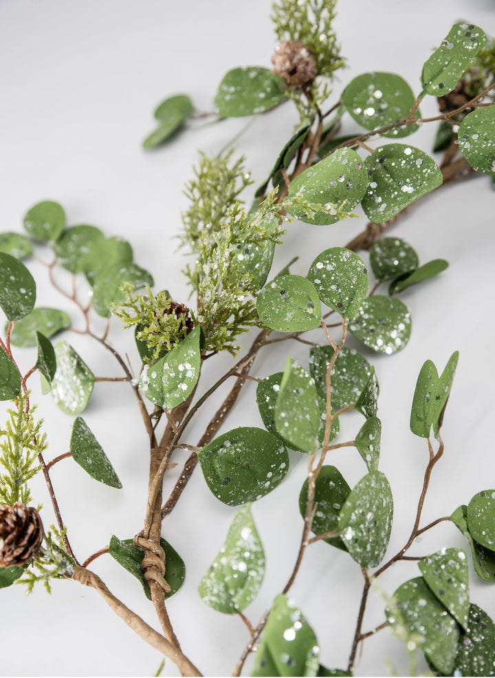 Frosted eucalyptus & cedar garland - Greenery MarketWreaths & GarlandsMTX61926
