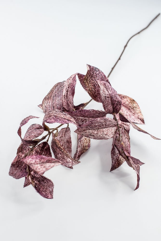 Fuchsia Plum Metallic Osmanthus Fragrans Leaf - 29" - Greenery MarketXFS366-FU