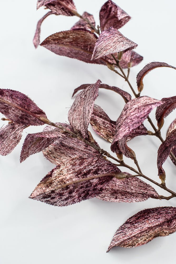 Fuchsia Plum Metallic Osmanthus Fragrans Leaf - 29" - Greenery MarketXFS366-FU