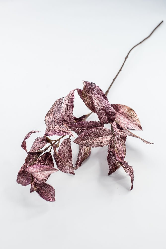 Fuchsia Plum Metallic Osmanthus Fragrans Leaf - 29" - Greenery MarketXFS366-FU