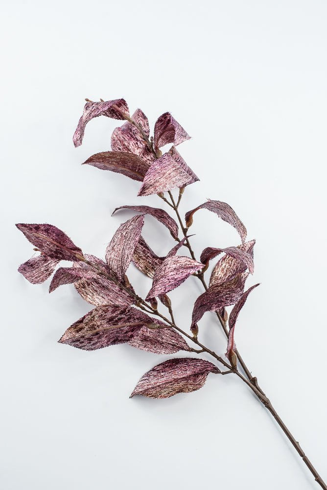 Fuchsia Plum Metallic Osmanthus Fragrans Leaf - 29" - Greenery MarketXFS366-FU