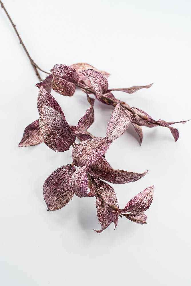 Fuchsia Plum Metallic Osmanthus Fragrans Leaf - 29" - Greenery MarketXFS366-FU
