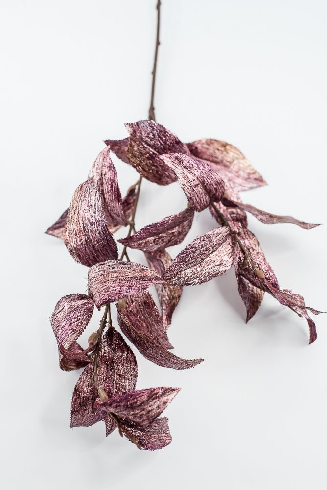 Fuchsia Plum Metallic Osmanthus Fragrans Leaf - 29" - Greenery MarketXFS366-FU