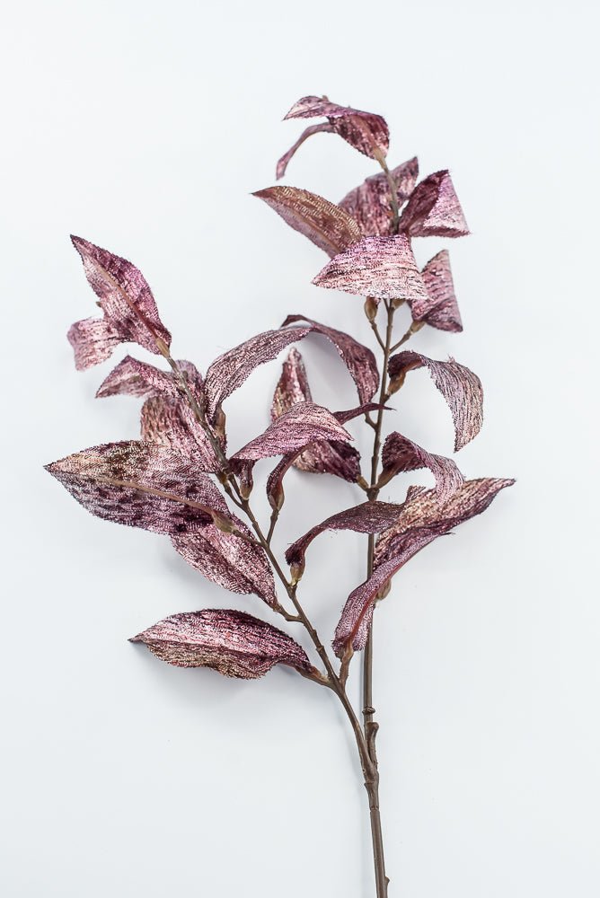 Fuchsia Plum Metallic Osmanthus Fragrans Leaf - 29" - Greenery MarketXFS366-FU