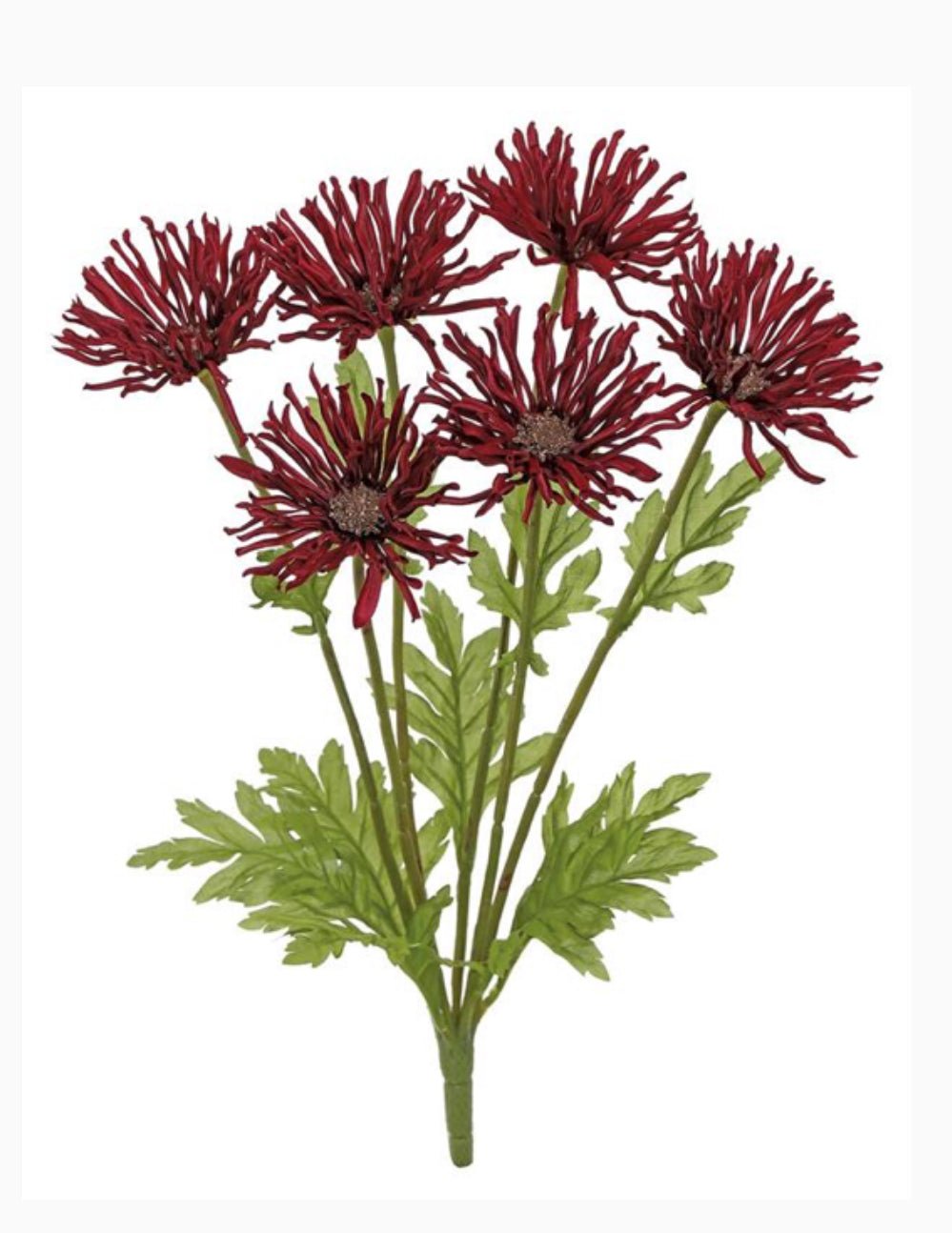 Garden mums bush - burgundy - Greenery MarketArtificial Flora6382 - BU