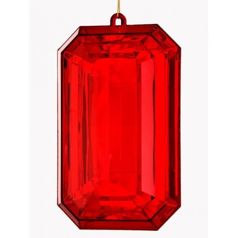 Gems ornament - 9” red - Greenery MarketMTX67416 RED