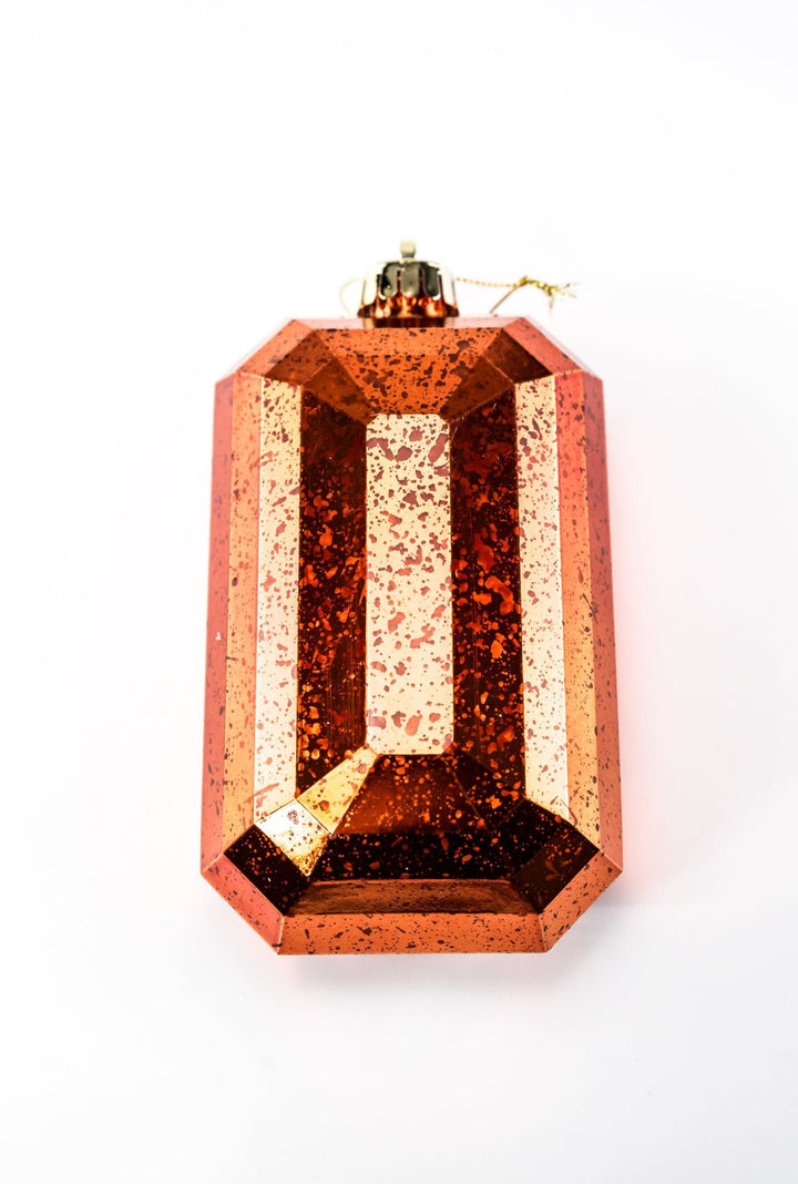 Gems ornament - antique mercury look - copper - Greenery MarketXJ551548