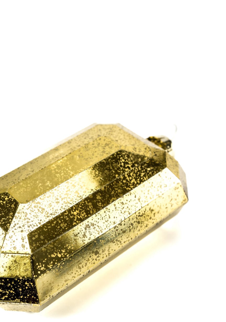 Gems ornament - antique mercury look - gold - Greenery MarketXJ551508