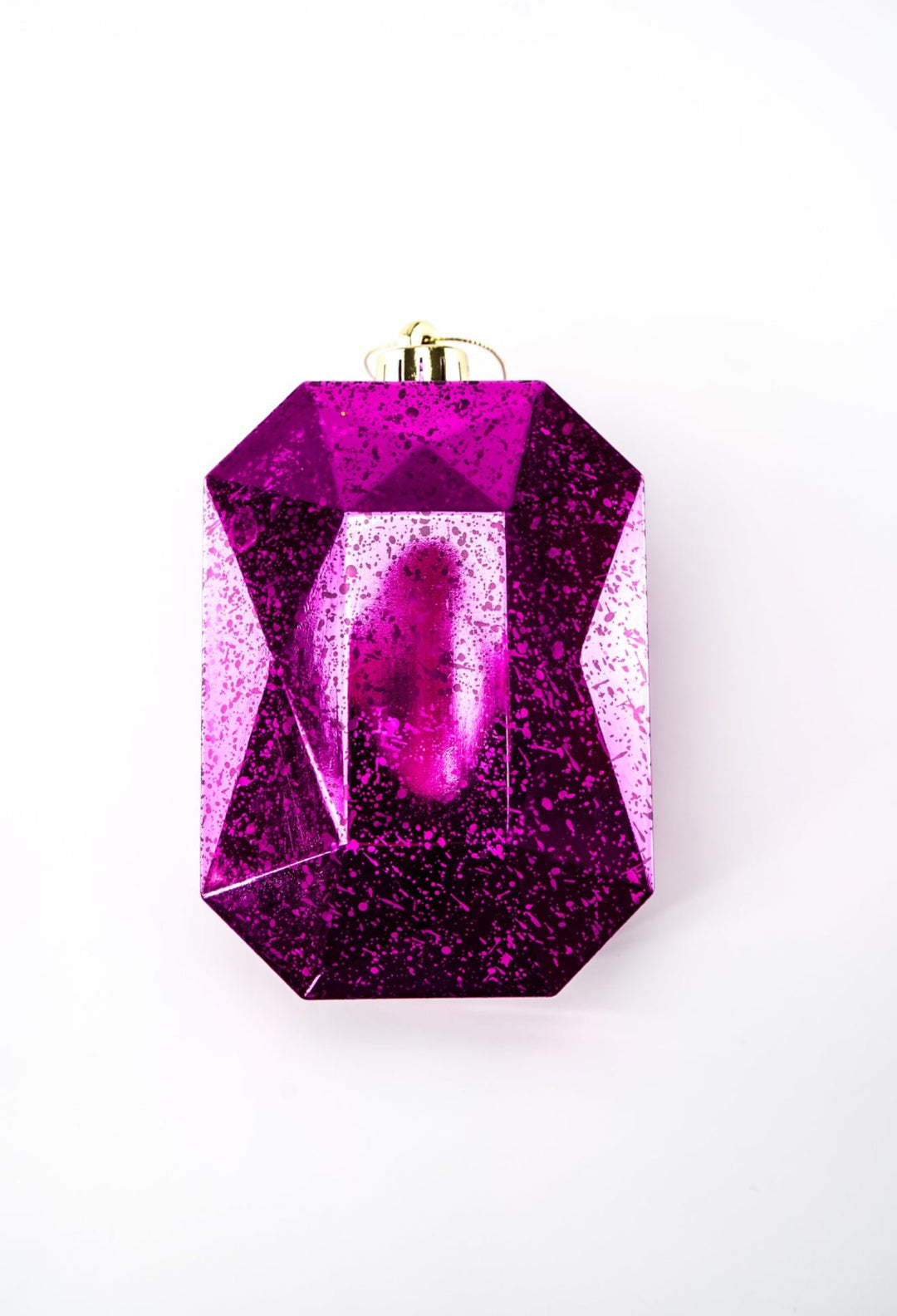 Gems ornament - antique mercury look - hot pink - Greenery MarketXJ551807